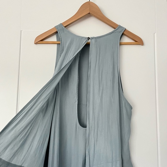 Free People Layers in Love Boho Tunic Top Tiered Sleeveless Blue Blouse Medium - Picture 9 of 16